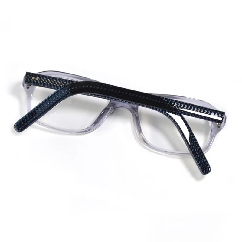 Modne okulary przeciwsłoneczne ramy Kingsman octan przezroczyste okulary rama okulary kwadratowe kwadratowe okulary na receptę przezroczyste szary dla mężczyzn bla342g