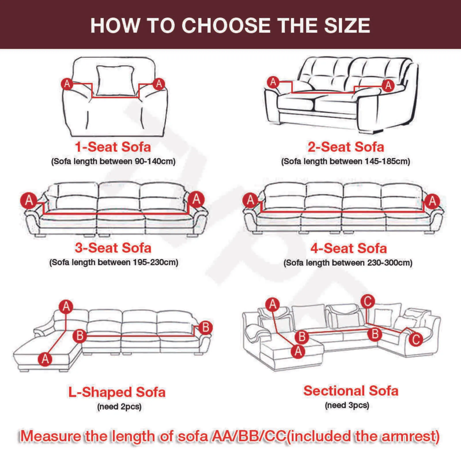 Elastische Sofa Cover Stretch Sectional Corner Couch Universal voor Woonkamer 1/2/3/4 Slipcover, L-vormige behoefte Koop 2 stks 211116