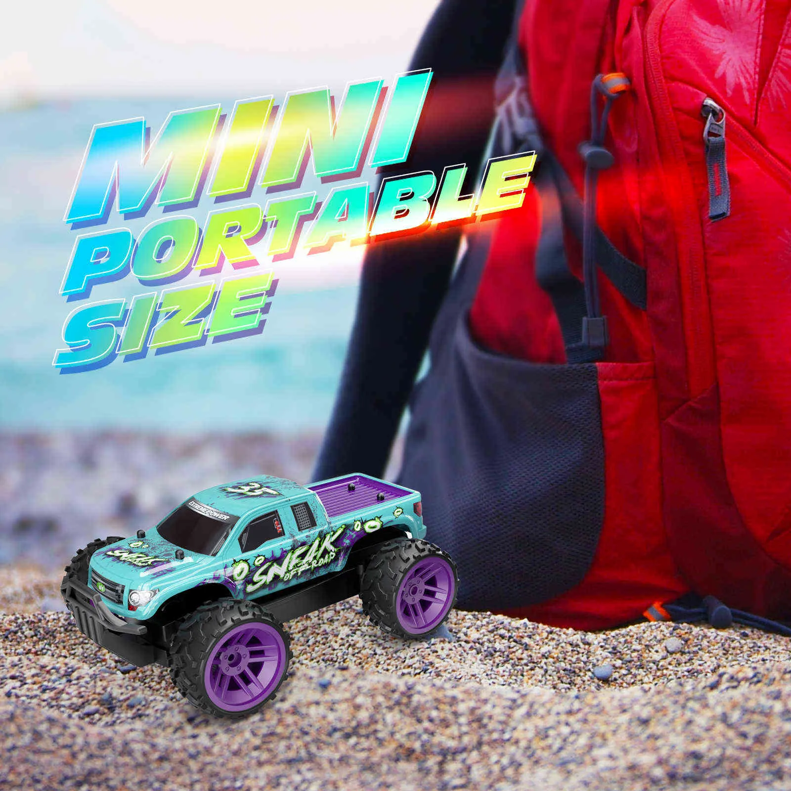 Sinovan RC 2,4 GHz Hochgeschwindigkeits-RC-Auto 1:36 ferngesteuertes Auto, Spielzeug für Kinder, cooles Off-Road-Rar-Kinderspielzeug, Geschenke 211029