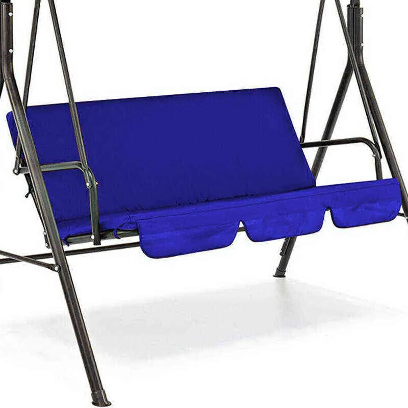 3 Koltuk Su Geçirmez Salıncak Kapak Sandalye Tezgah Yedek Veranda Bahçe Açık UV Dayanıklı Mobilya 211116