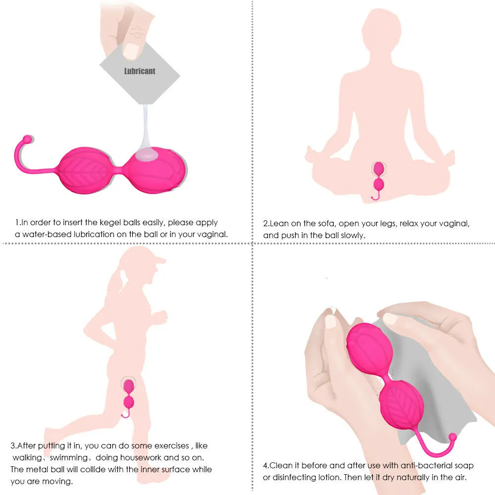 Sexe jouets pour adultes femelle silicone balle vaginale simulé appareil de fitness Kegel geisha chinois benwa vibrateur sex toy amour oeuf intelligence 1012