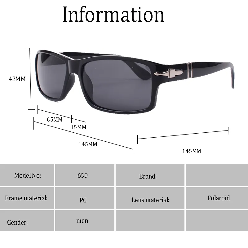2021 Luxury classic steve 007 daniel craig style polarized sunglasses man driving brand design rectangle UV4004557165