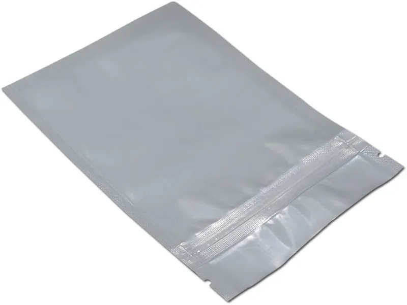 Feuille d'aluminium transparente de petites et grandes tailles pour fermeture éclair refermable en plastique, sacs d'emballage de vente au détail, sac en Mylar à fermeture éclair, pochette d'emballage, sacs auto-scellants
