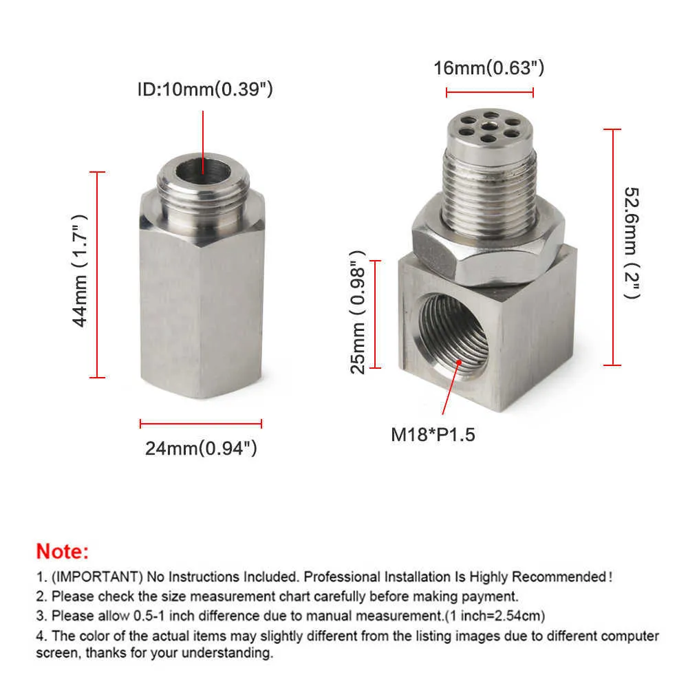 O2 Bung Extender 90 Degree O2 Oxygen Sensor Extender Bung Extension... From Dh1102209467 ...
