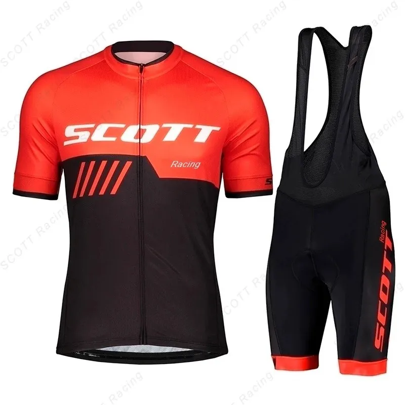Pro Bike Team Scott Cycling Jersey Cycle Clothing Road Bike Shirt Sportkläder Ropa Ciclismo Bicicletas Maillot Bib Shorts3440