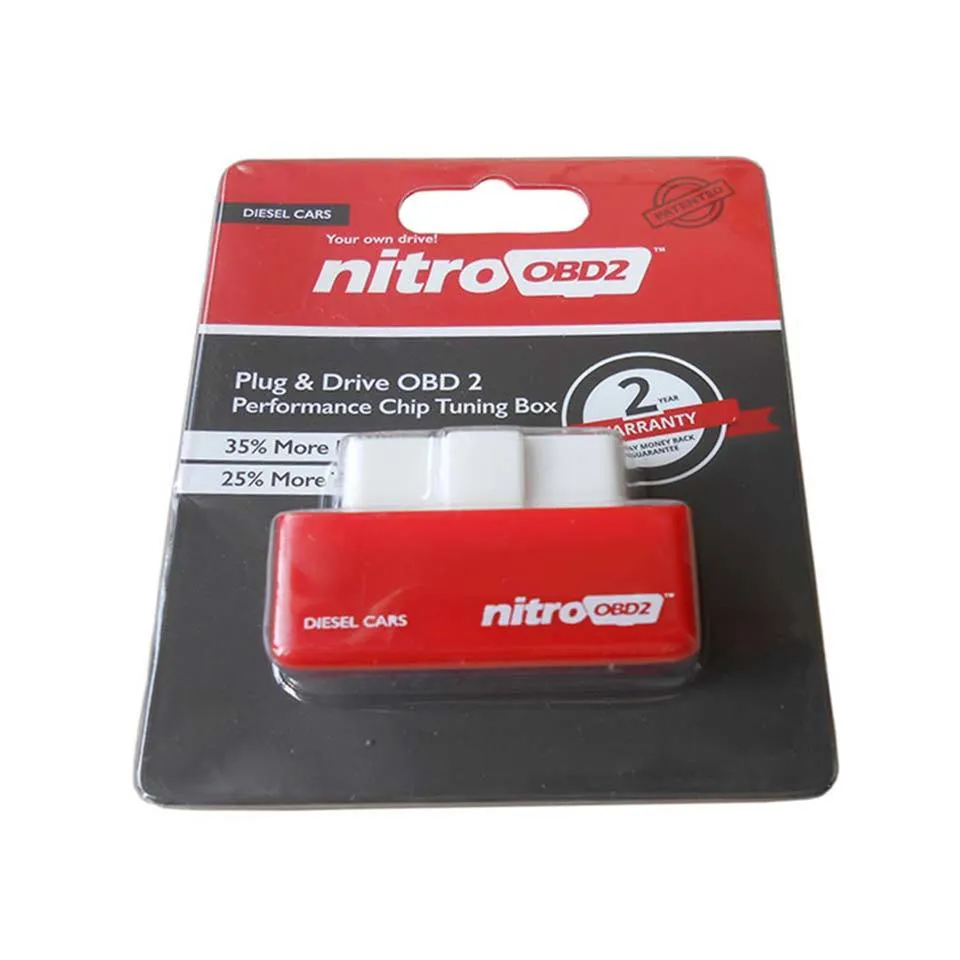 Nitroobd2 Performance Chip Tuning Box för dieselbilar med mer Powertorque Nitro OBD2 OBD Plug and Drive Nitroobd2 Scan Tools