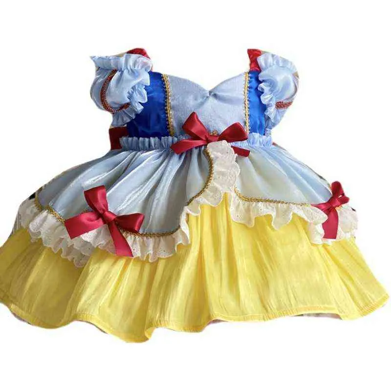 Zomer meisjes lolita prinses baljurk Spaanse baby jurk voor meisje verjaardag doop feestjes jurken kinderenBoutique kleding G1129