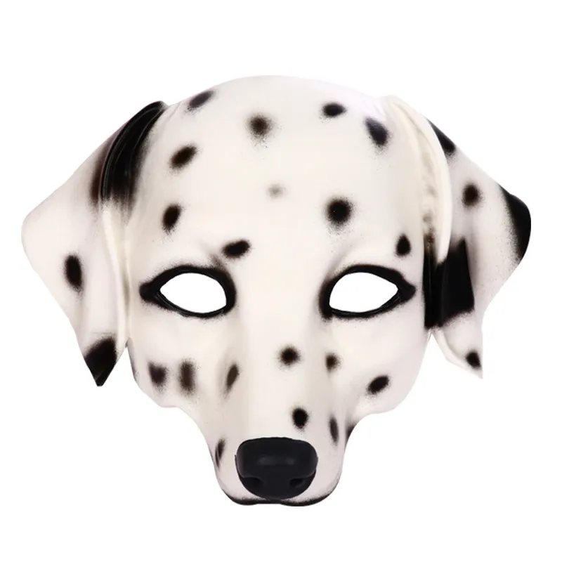 Traje Dalmatian Cosplay Face Máscara Halloween Páscoa De Páscoa Partido De Esferas Props Máscaras Para Adultos Homens Mulheres HNE19020B