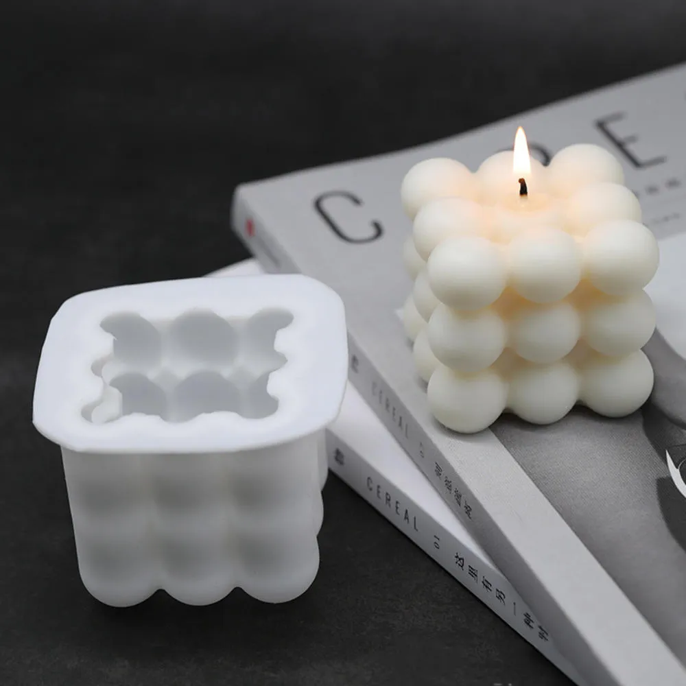 Moldes de vela de silicone 3d feitos à mão em forma de soja aromaterapia gesso velas molde diy bolo de chocolate molde cozinha gadgets8581042