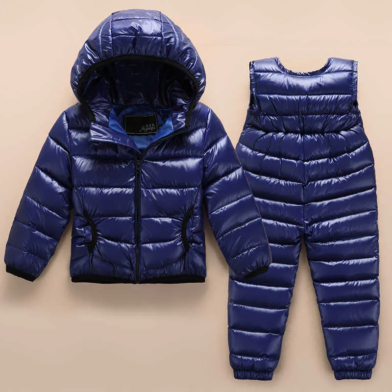 Super léger à capuche enfants doudounes + combinaisons 2020 nouveau enfant en bas âge garçons filles costumes nouveau automne hiver enfants vêtements H0909