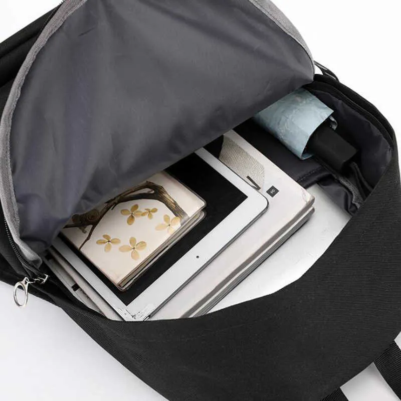 Moda Czarny Plecak Torby Szkolne Dla Nastoletni Dziewczyny Podróż Podróży Plecak Torby Kobiet Laptop Plecak Płótno Print Plecak X0529