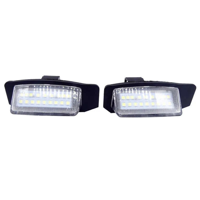 LED Number License Plate Lights Lamps For Mitsubishi OUTLANDER XLCW 2006-2012 Lancer Sportback 2008~2012 Car Accessories