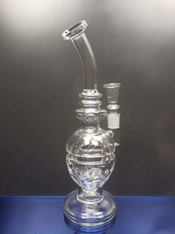 Heady thick glass bong fab egg water pipe skull beaker dab rig bongs recycler glass bent neck oil burner percolator with bowl 14.4mm joint cheechshop