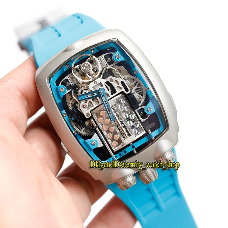Eternity Watches 최신 제품 최신 제품 슈퍼 러닝 16 실린더 엔진 다이얼 서사시 X Chrono Cal V16 자동 남성 시계 316L 스테인리스 S237T