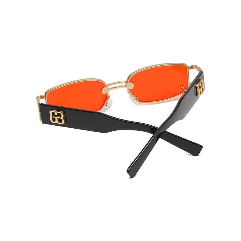 Новейшие дизайнерские солнцезащитные очки в стиле хип-хоп для мужчин и женщин в стиле рэп, модные квадратные золотые металлические оправы, роскошные женские очки в стиле хип-хоп317z