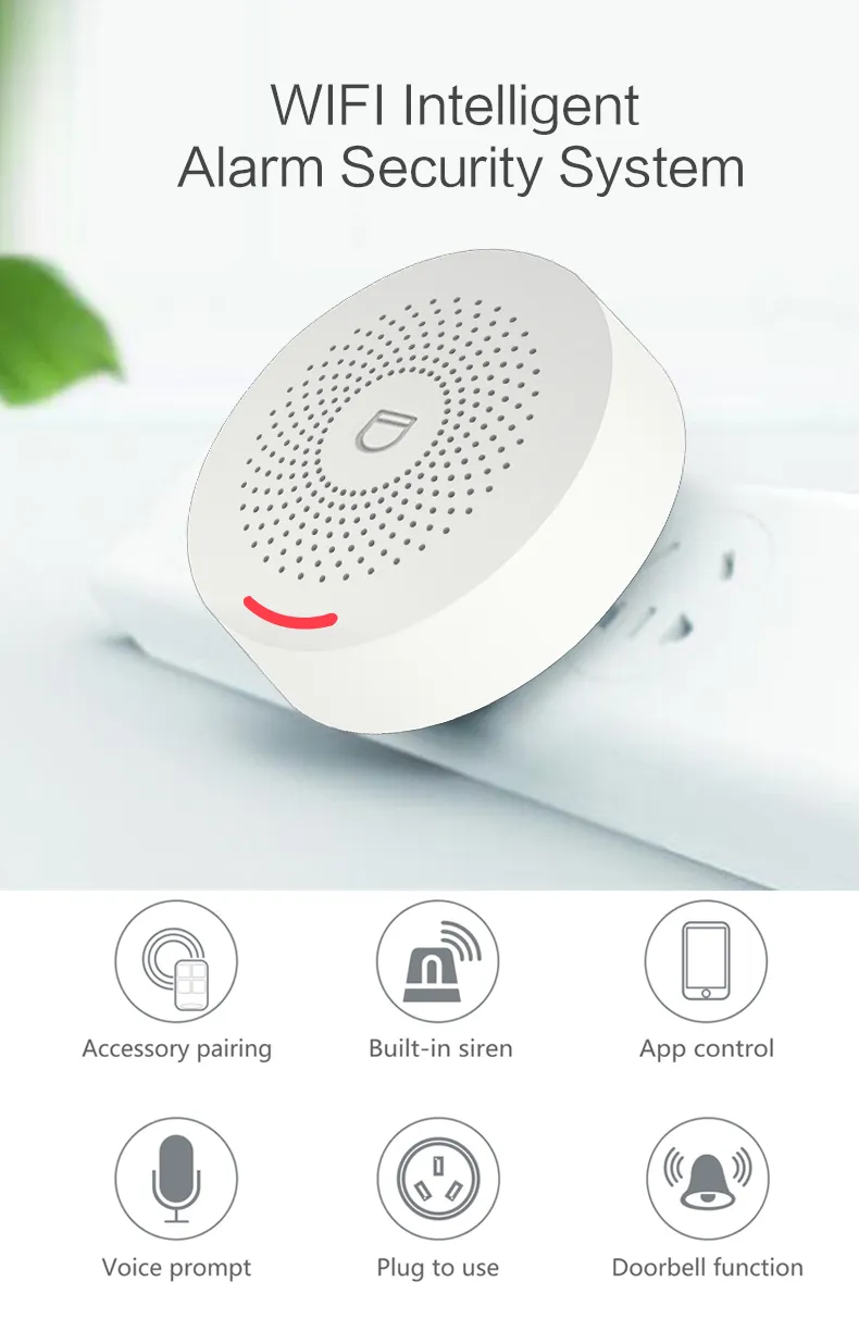 WIFI-systeem 433 MHZ inbreker Beveiliging TUYA Smart Life App Control Wireless Home Alarm Kit