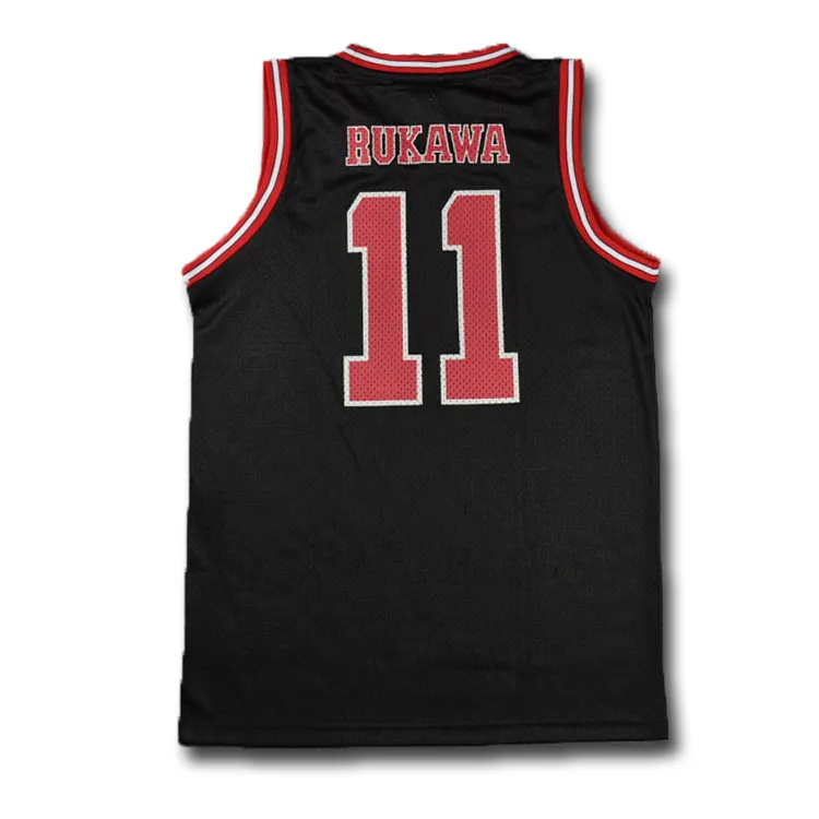 Slam Dunk Shohoku High School Nr. 11 Rukawa Kaede Cosplay SD Top Weste Basketball Jersey342n