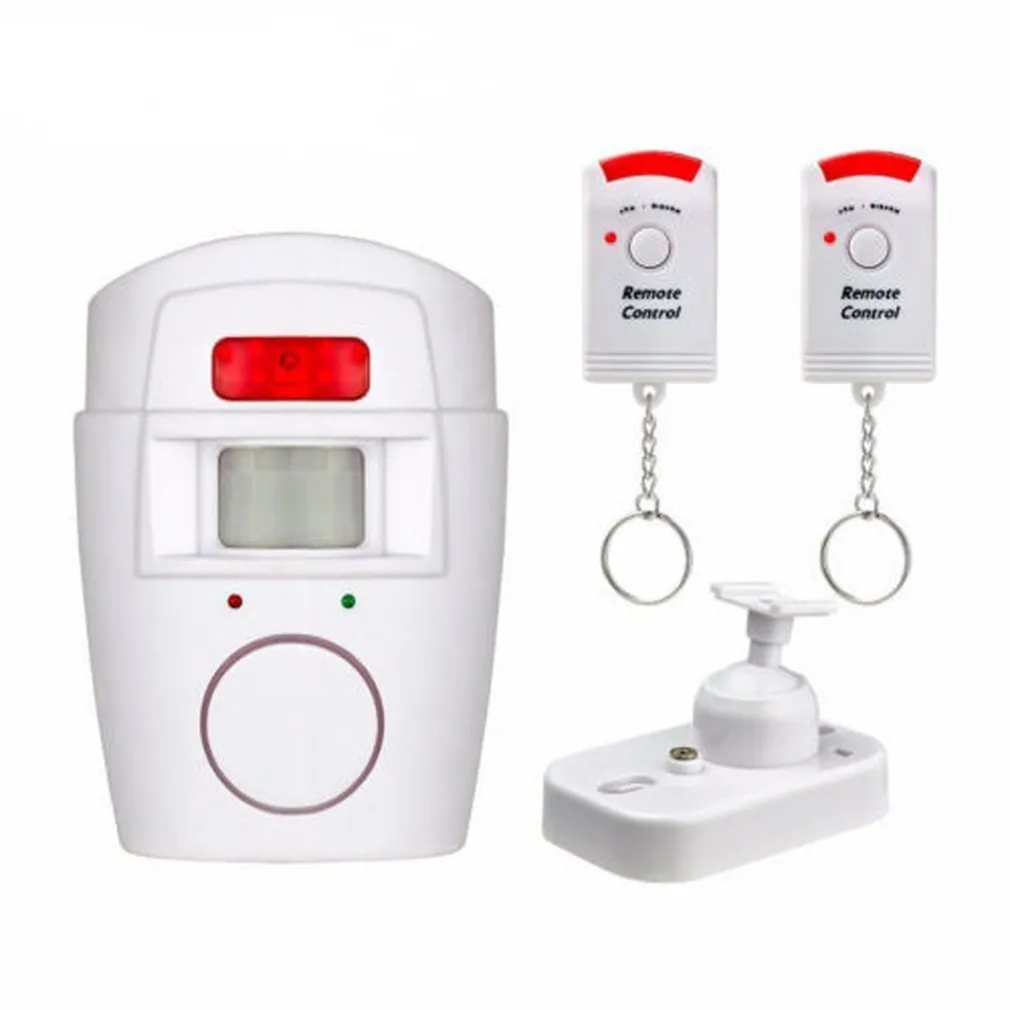 Home Security Alert Infrared Sensor Anti-theft Motion Detector Monitor Wireless 105dB Alarm system+2 remote control