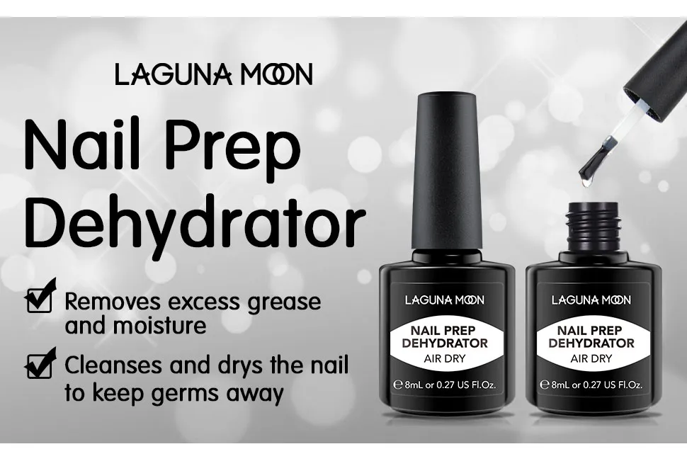 Lagunamoon 8 ml Professional Salon Beauty Gel Nail Prep Dehydrator Nails Polish For Acrylic Powder Gel Lacquer Manicure Pedicure3942846