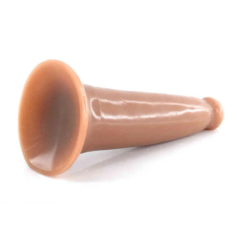 Nxy Dildos Soft Anal Sex Toys pour Homme Double Couche Silicone Butt Plug avec Ventouse Champignon Forme Épaisse Circonférence Adulte Produit 1204