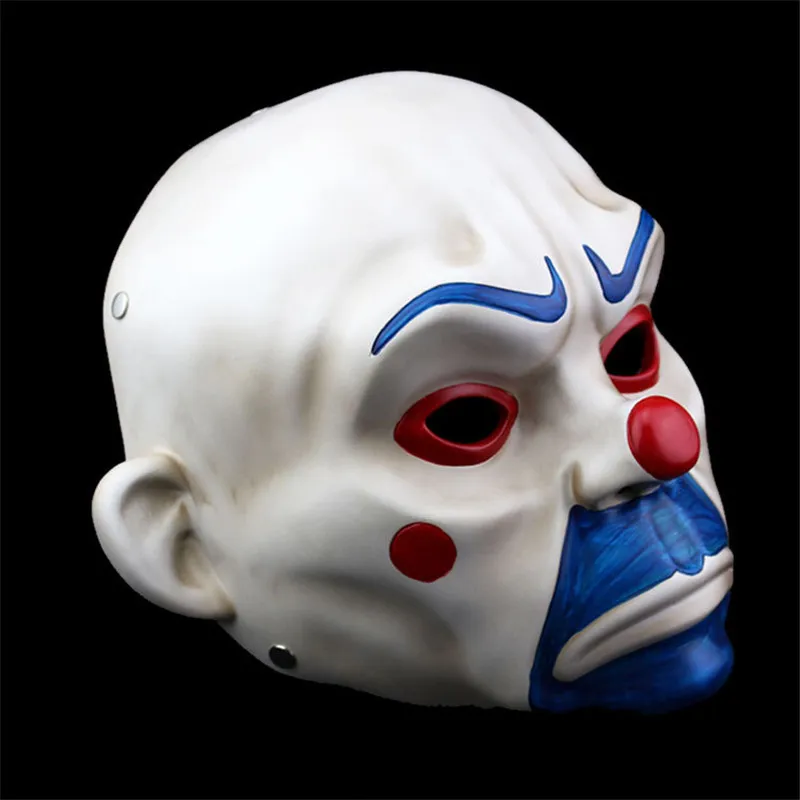 High-Grade Joker Bank Robber Mask Clown Dark Knight Prop Masquerade Party Maski żywiczne