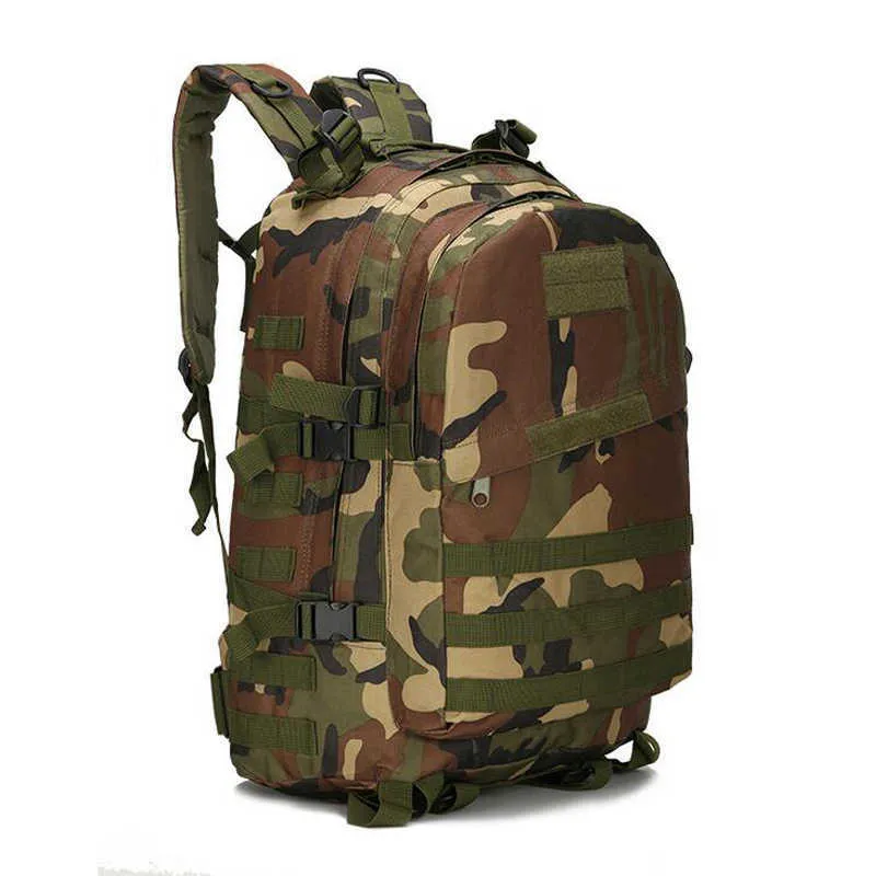 55L 3D уличные спортивные военные тактические альпинизм альпинизм рюкзак кемпинг походы трогательно холст CAMO Rucksack Travel Bag Y0721