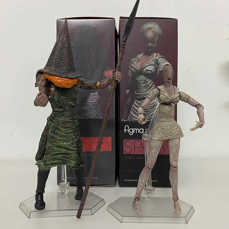 Figma Silent Hill Figura 2 Piramide Rossa Cosa Bubble Head Infermiera Sp061 Action Figure Toy Horror Regalo di Halloween Q06216631372