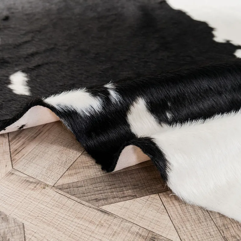 Tapete de vaca de simulação quente estilo moderno tapete irregular para quarto sala de estar casa casa diária necessidades de tapete tapete tapete lad 210301