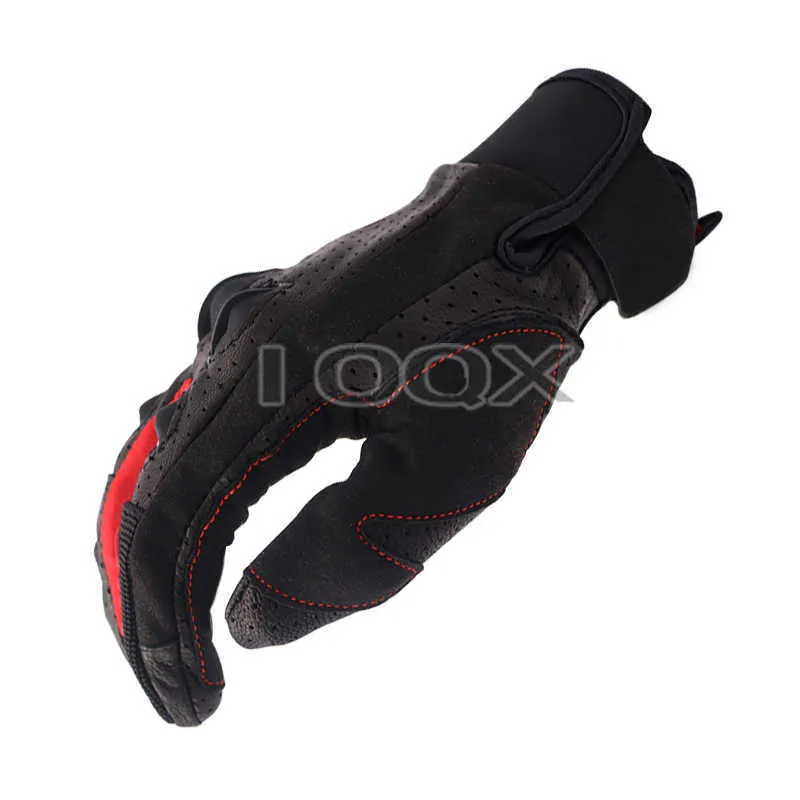 Gants en cuir Corse moteur moto moto course conduite équitation noir rouge pour Ducati Team gants H10223118