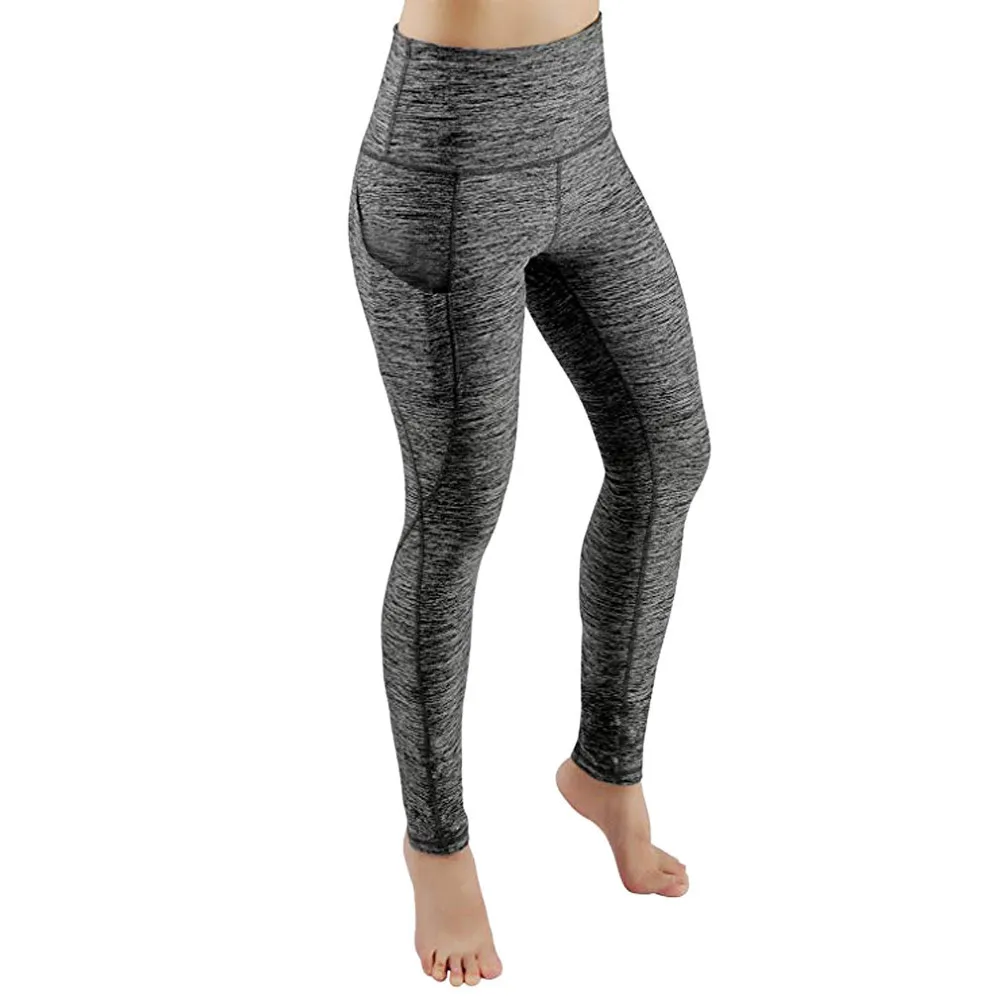 Nuevo entrenamiento sexy Deportes de las mujeres Pantalones de yoga Leggings Bolsillo Gimnasio Fitness Entrenamiento Correr Medias Mujeres Deporte Leggings 0709 T200601