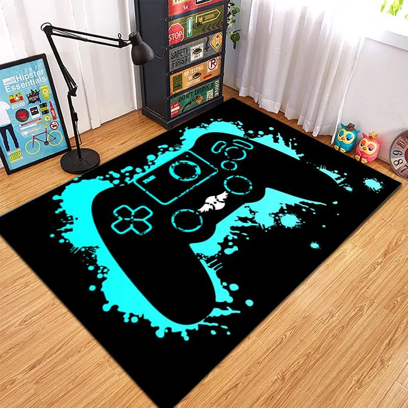 Dywany 2021 Cartoon Tapete Gamer Area Rugs Anti-Slip Mlowe do mycia do studium salonu sypialnia dla dzieci grającego MAT279I