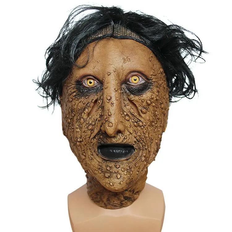 Maschere feste Maschera horror di Halloween Cosplay Viso Maschera spaventosa Mascherata in lattice Orribile mostro orribile Puntelli 2021261x
