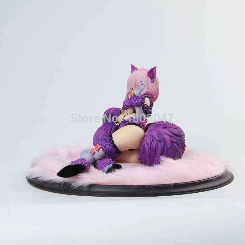 12cm Mash Kyrielight chat fille Fate Grand Order Shielder Beast Sexy girls Action Figure japonais Anime PVC adulte Figurines H1105