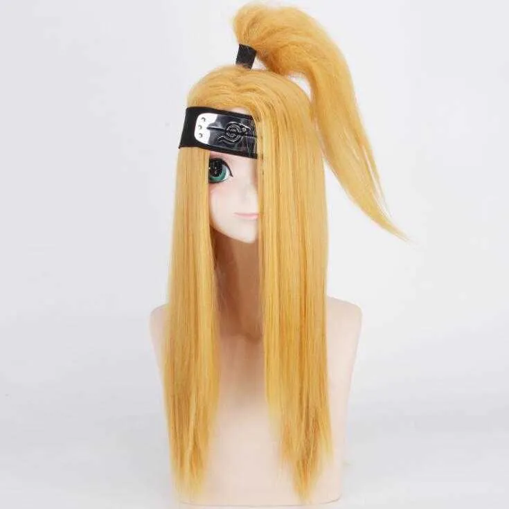 Umhang Akatsuki Cosplay Kostüme Anime Mantel Mantel Deidara Red Cloud Robe Y0903