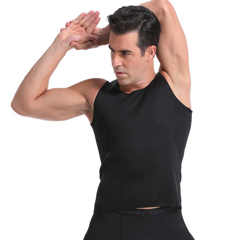 Män Neopren Sweat Bastu Vest Body Shapers Trainer Slimming Shapewear Tummy Control Belly Waist Shaper Fat Burning Corset