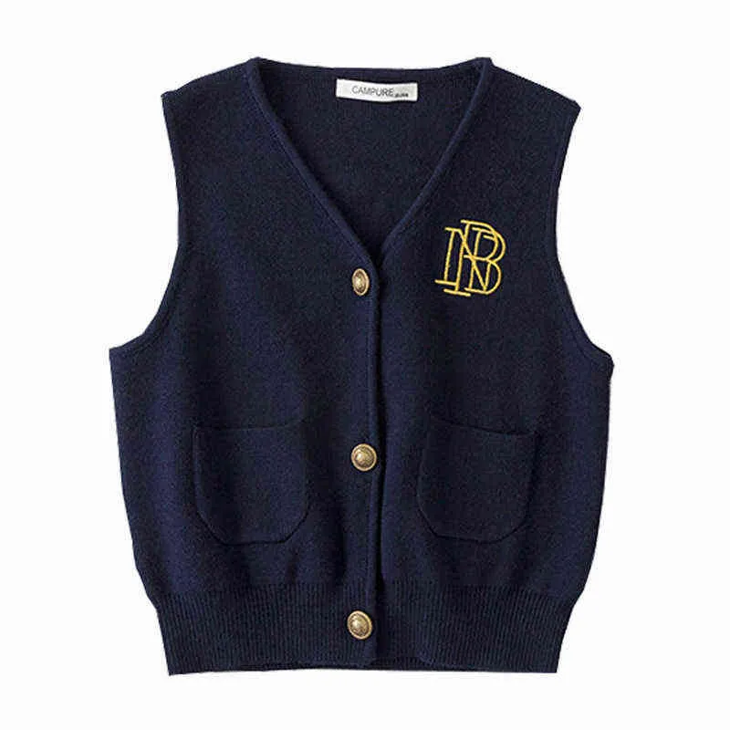 Ragazzi del bambino Maglione Gilet Autunno Autunno Stile Oversize Ragazze Lavorato a maglia Gilet Abbigliamento invernale bambini Abbigliamento bambini 211201