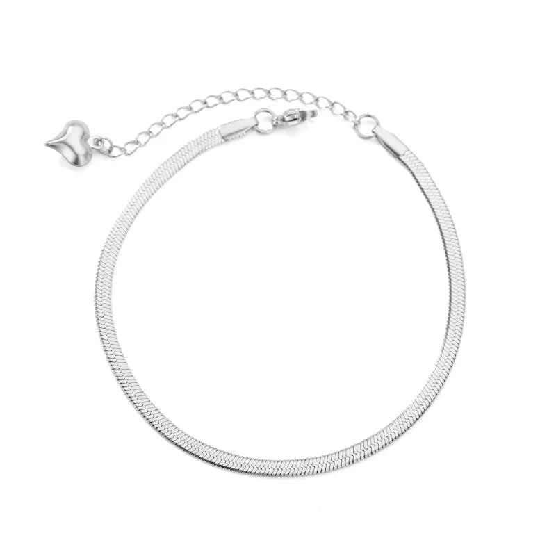 Tobilleras Cadena de serpiente para mujer Tobillera bohemia de acero inoxidable Pulsera 2021 Tendencia Pie Playa Accesorios de joyería Mujer291f