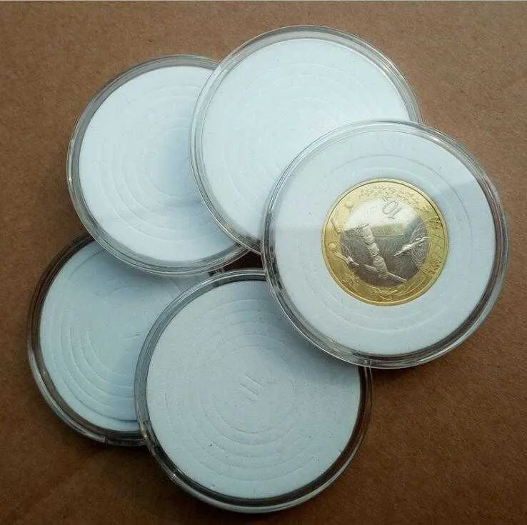 Clear Coin Capsules Caps Transparent Coincapsules For Coins Protective box 210922