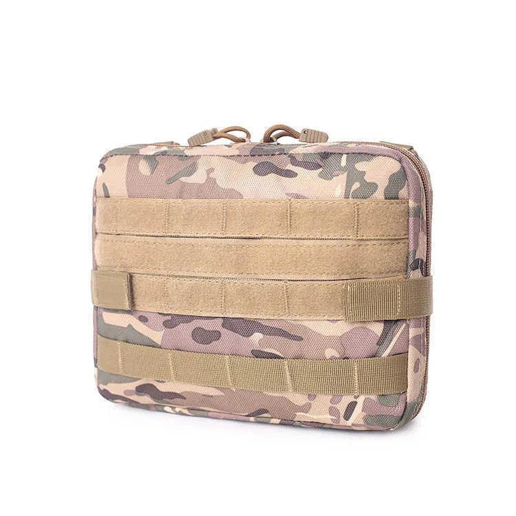 Outdoor Military Molle Utility EDC Tool Waist Pack Tactical Medical First Aid Pouch Phone Holder Case Hunting Bag Q0721
