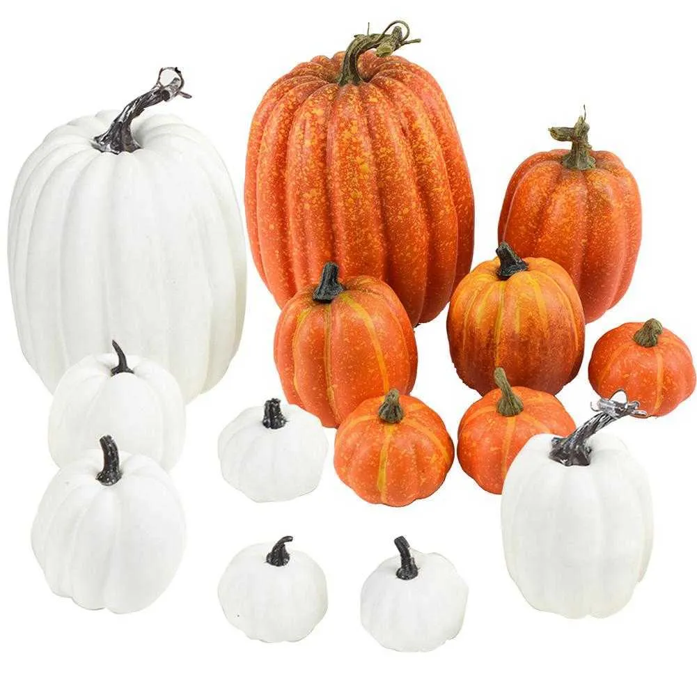 Simulation Pumpkin Model Artificial Vegetable Halloween Craft Home Birthday Party Wedding DIY Decoration Y0829