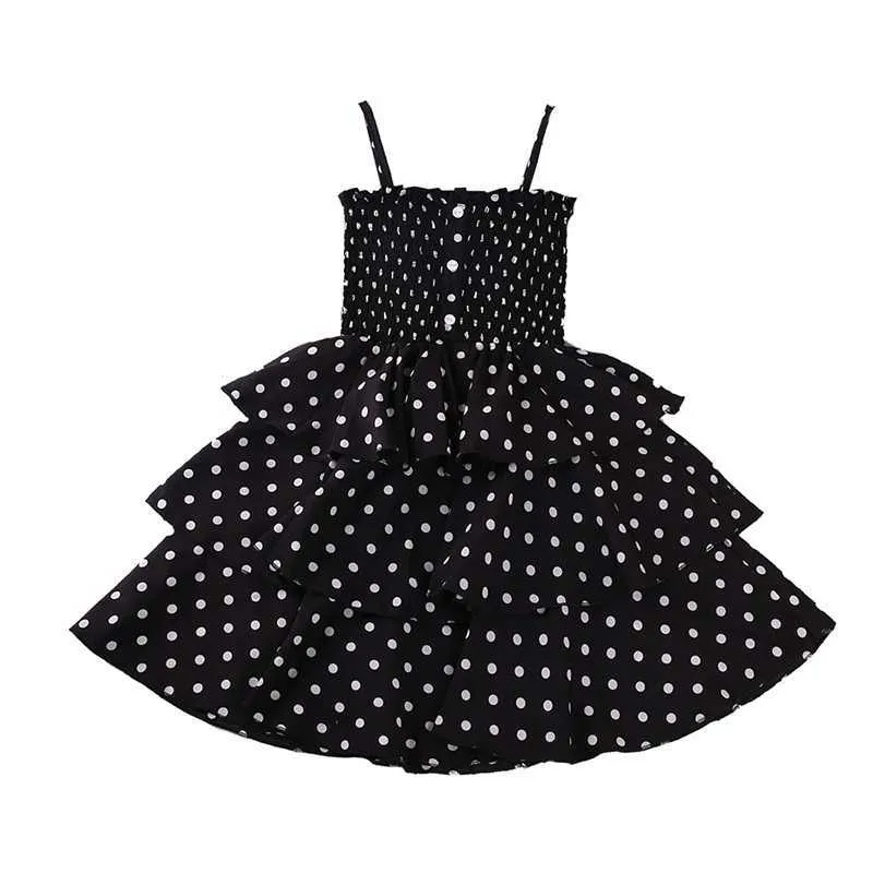 Citgeett 3-7 anni Summer Kid Girl Dress Moda Casual Sling Polka Dot Princess Dress Abbigliamento casual Q0716