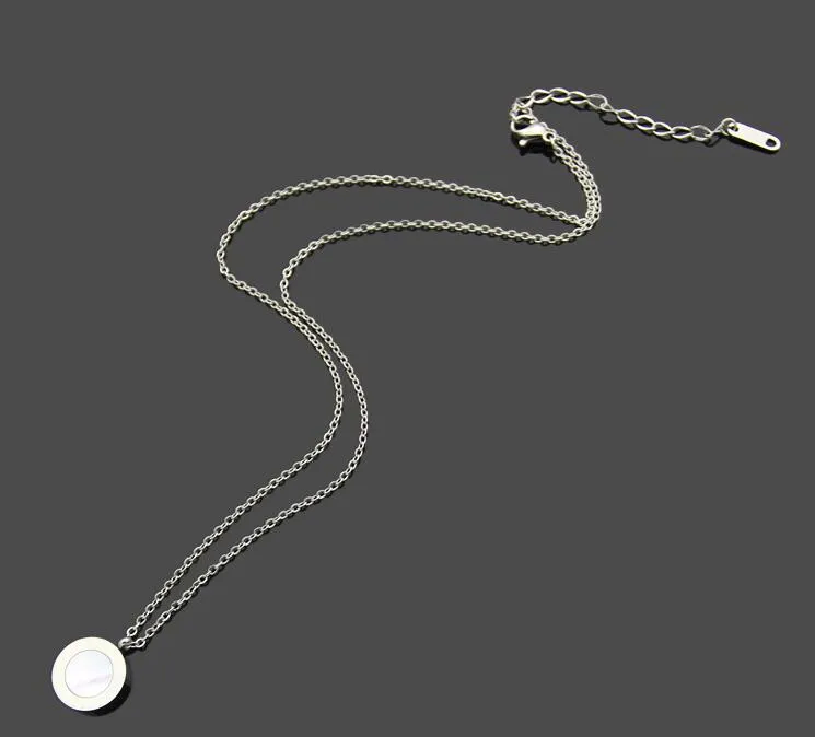 Haute poli Design classique femmes boucles d'oreilles collier en acier inoxydable or argent Rose couleurs ensembles coeur amour pendentif à la mode Jewelr304o