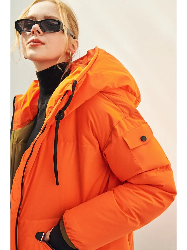 Winter Fashion Design Parka Down Jackets Women Luxury Short Hooded Jacket Men's and Women's Coat