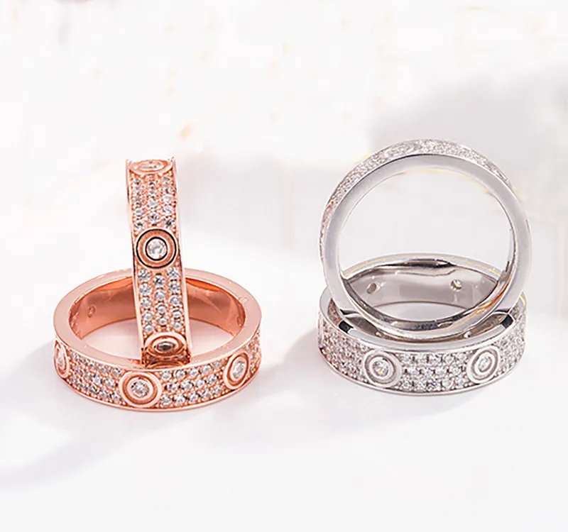 S925 Sterling Zilveren Ringen Liefhebbers Band Ringen Maat voor Vrouwen en Mannen merk sieraden GEEN doos AMERIKAANSE Maat 5-11195i