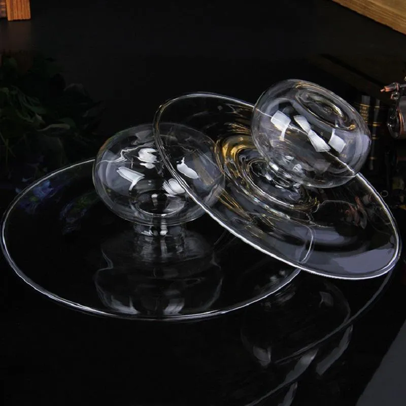 Naczynia płyty ręcznie robione miski sałatkowe specjalne sucha lodowa artystyczna koncepcja szklana szklanka pustej miski molekularne przysmaki creat318u