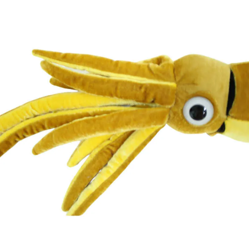 72 cm Symulacja Cuttlefish Pluszowe Zabawki Gigantyczne Kurdy Faszerowane Cute Morza Zwierząt Ryby Lalki Dla Dziecka Dzieci Prezent 210728