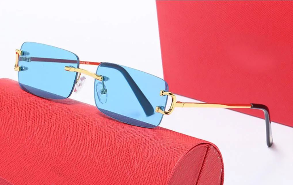 Nowe okulary przeciwsłoneczne sportowe dla mężczyzn dla mężczyzn ekologicznie kobiety szklane krawędzi retro retro vintage złote okulary ramy Buffalo H279N