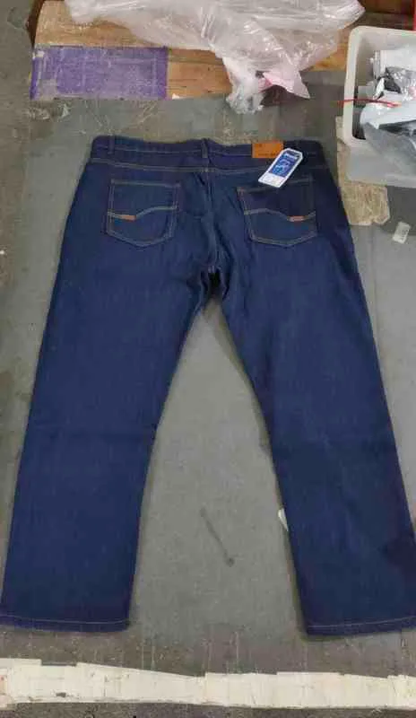 Hiver hommes chaud Slim Fit jean affaires mode épaissir Denim pantalon polaire Stretch marque pantalon noir bleu 220118276G