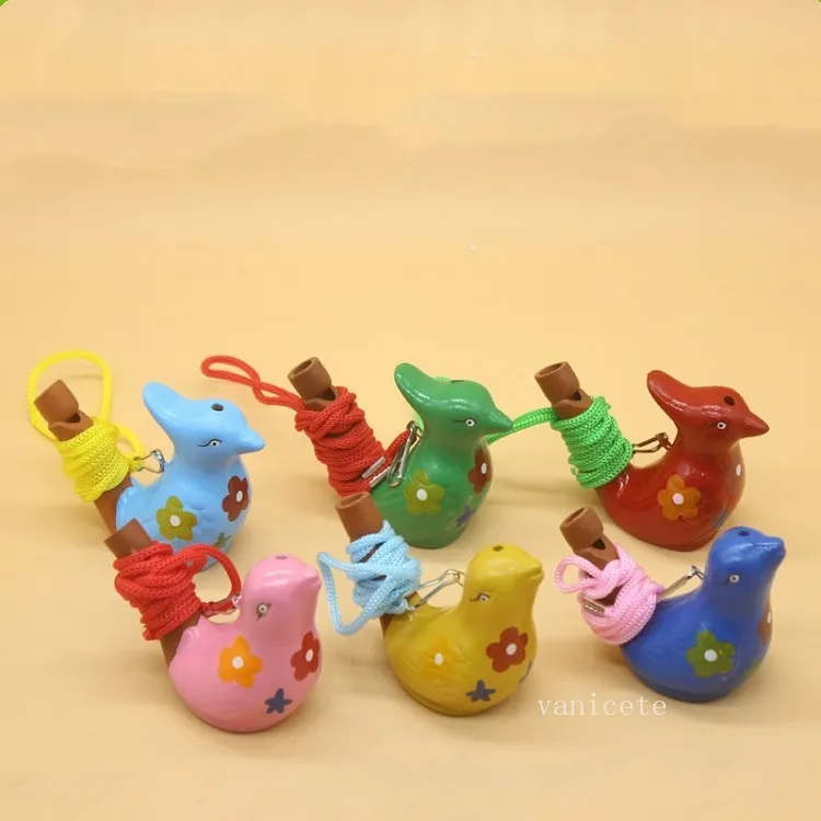 Ceramic Water Bird Whistle Waters Ocarina Song Novelty Items Home Decoration Kids Toys Gift Christmas Party Favor T2I52704