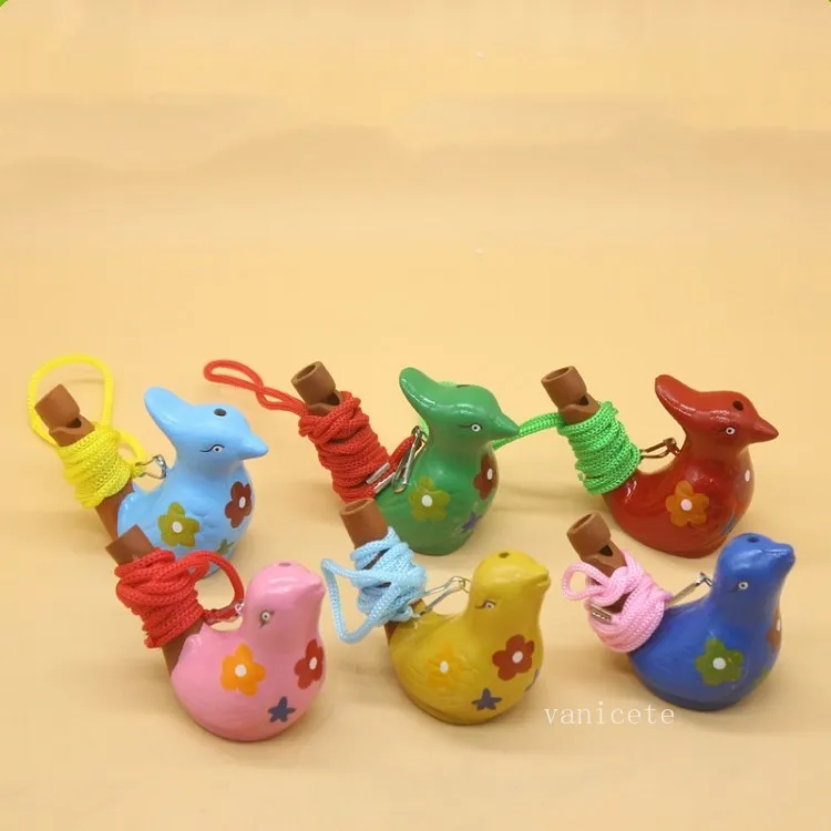 Ceramica Water Bird Whistle Waters Ocarina Song Novità Articoli Decorazione della casa Giocattoli bambini Regalo Festa di Natale Favore T2I52704